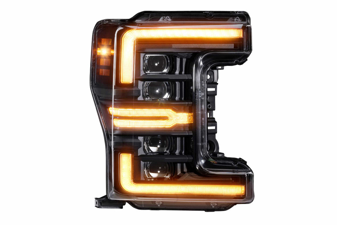Morimoto LF503.2-A-ASM. FORD SUPER DUTY (17-19): XB LED HEADLIGHTS (GEN 2 Amber LED DRL's)