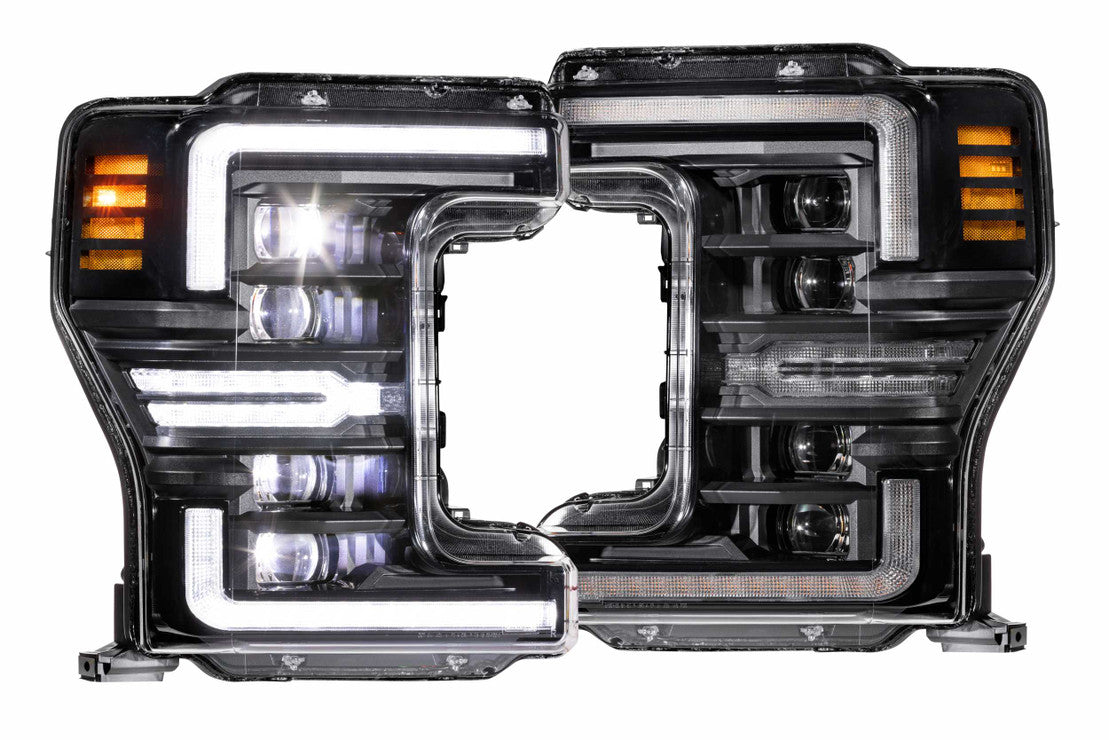 Morimoto LF503.2-ASM. FORD SUPER DUTY (17-19): XB LED HEADLIGHTS (GEN 2 White LED DRL's)