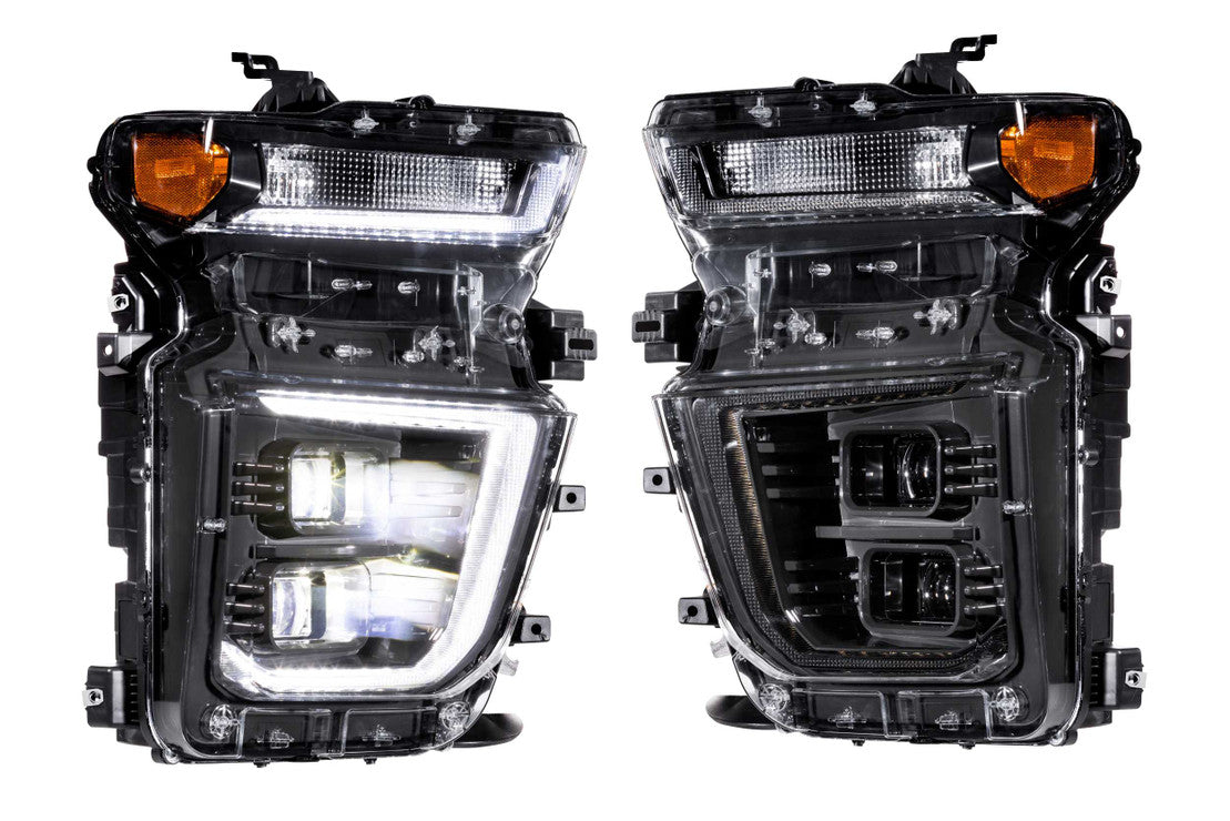 Morimoto LF546. CHEVROLET SILVERADO HD (20+): XB HYBRID LED HEADLIGHTS(White LED DRL)