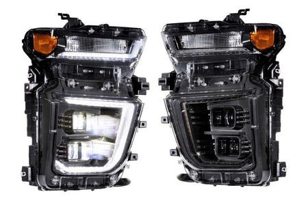 Morimoto LF546. CHEVROLET SILVERADO HD (20+): XB HYBRID LED HEADLIGHTS(White LED DRL)