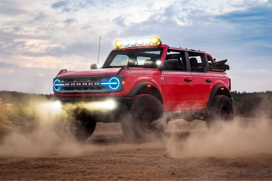 Morimoto LF496. FORD BRONCO (21+): XRGB LED HEADLIGHTS (RGB Adjustable LED DRL's)