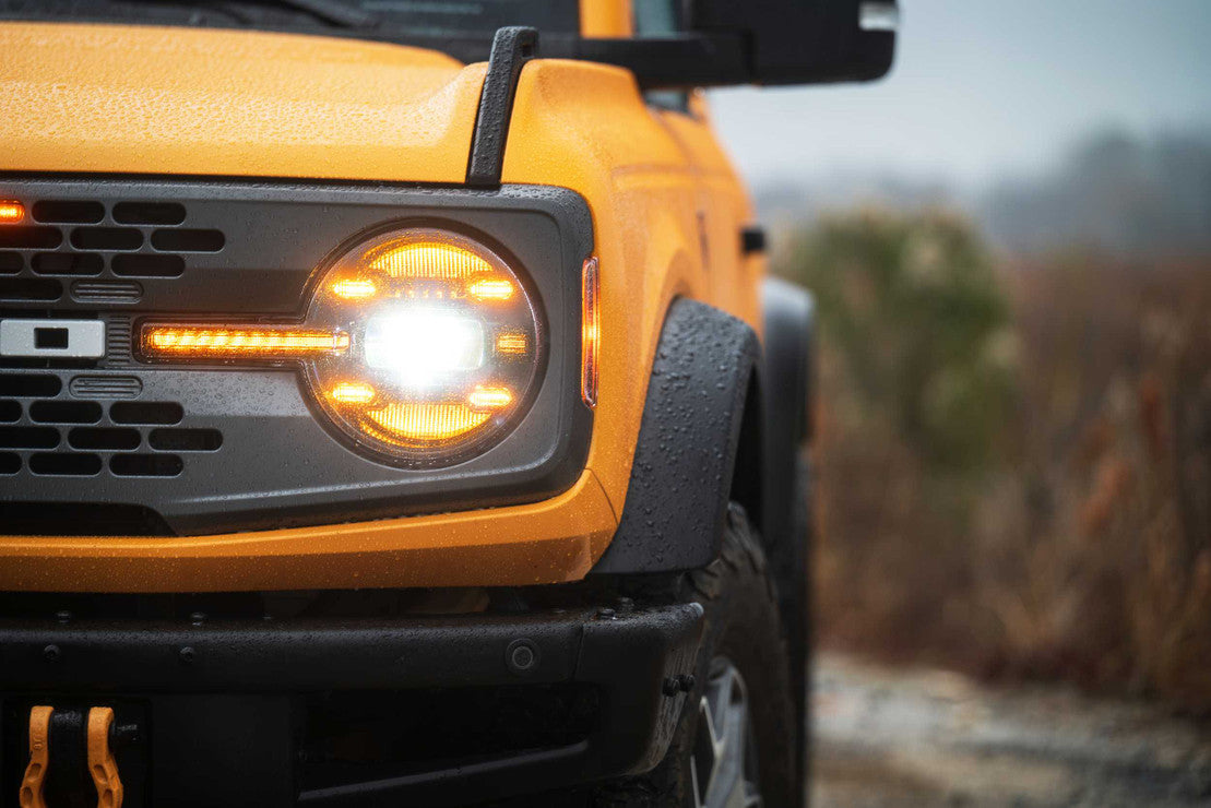 Morimoto LF497-A. FORD BRONCO (21+): XB LED HEADLIGHTS. (Amber LED DRL's)