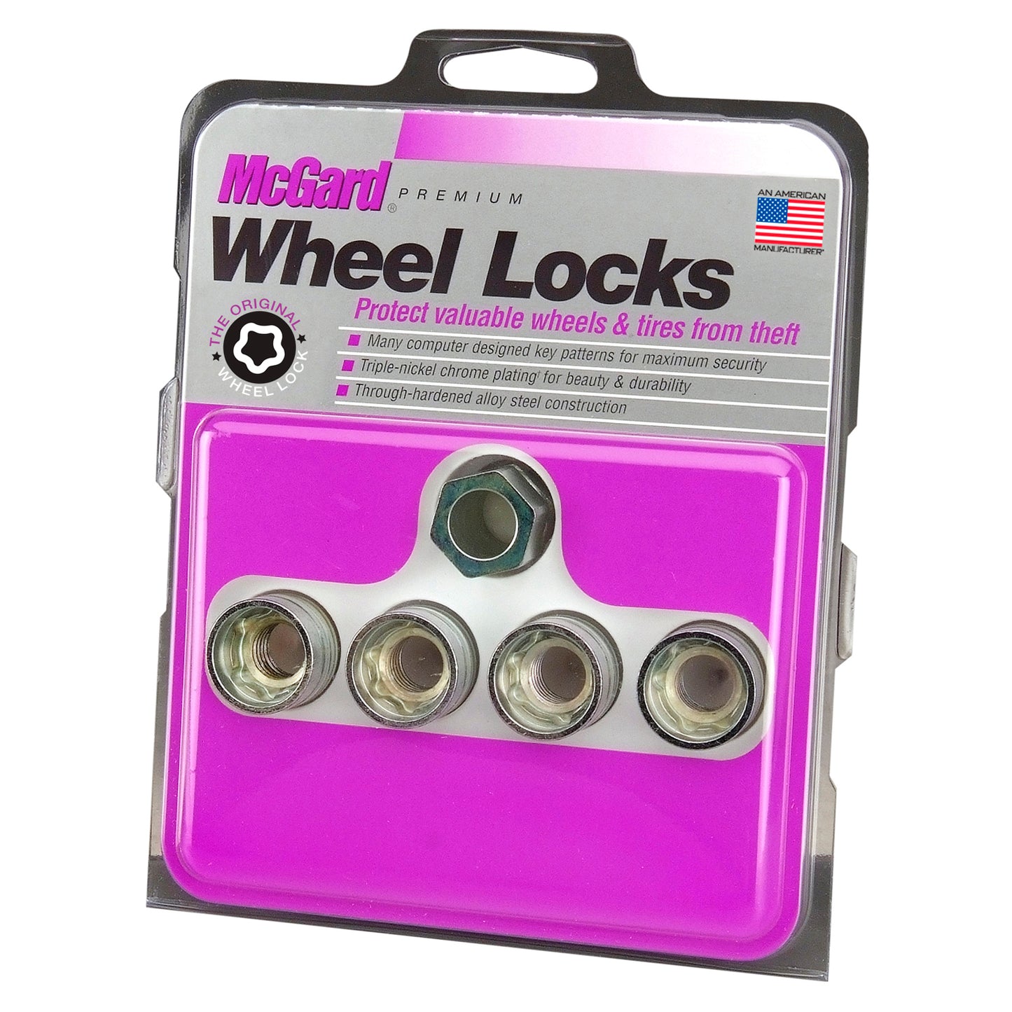 McGard 24024. Cone Seat- Under the Hub Cap Wheel Lock Set (M14 x 2.0 Thread Size)