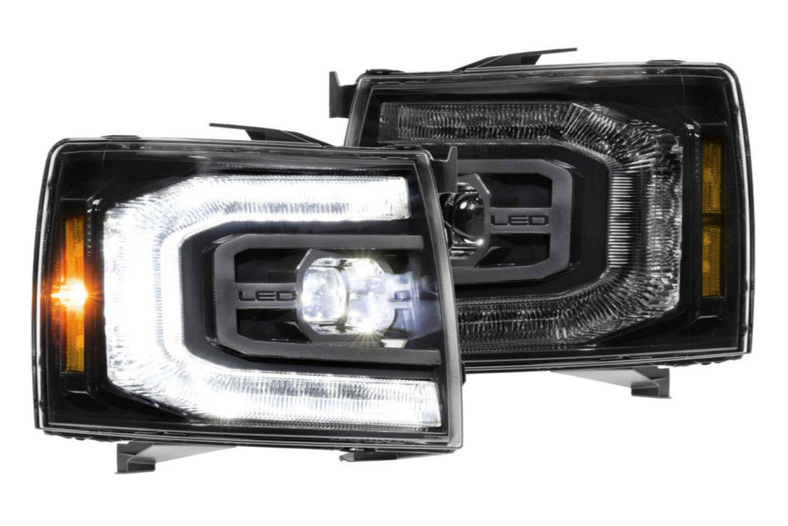 Morimoto LF540.2-ASM. CHEVROLET SILVERADO (07-13): XB LED HEADLIGHTS(White LED DRL)