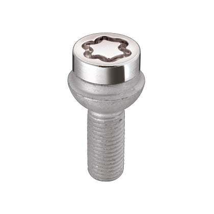McGard 28023. Chrome Bolt Style Radius Seat Lock Bolt Set (M12 x 1.5 Thread Size)