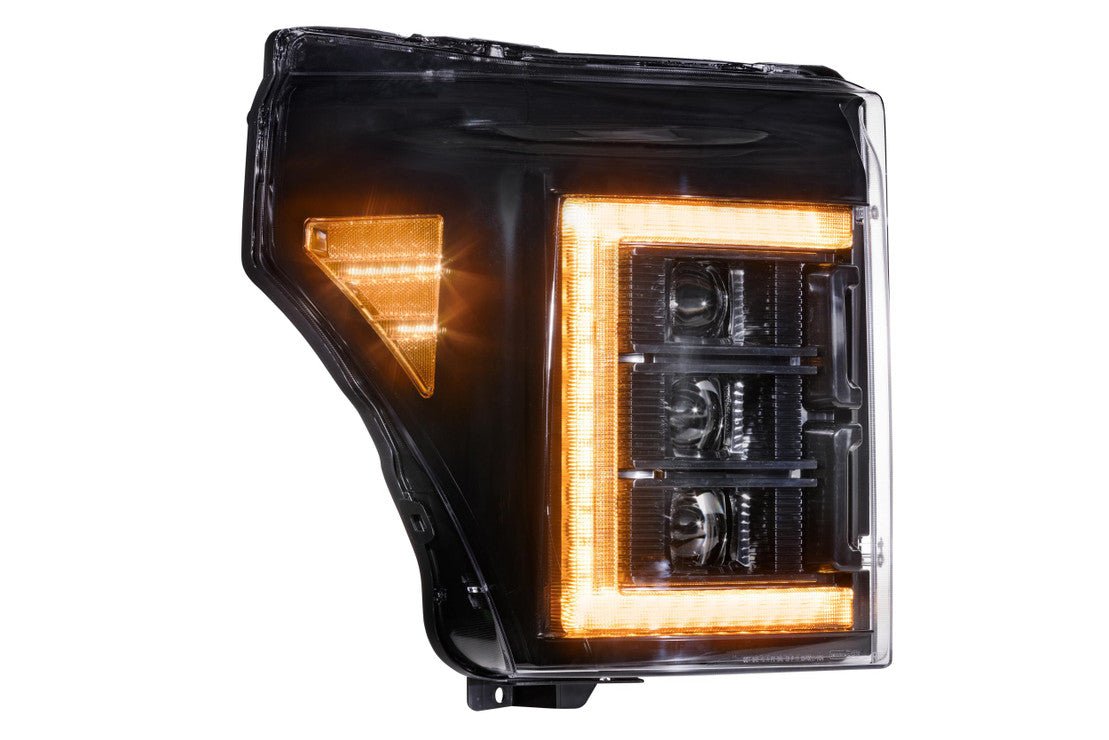 Morimoto LF505-A-ASM. FORD SUPER DUTY (11-16): XB LED HEADLIGHTS(Amber LED DRL's)
