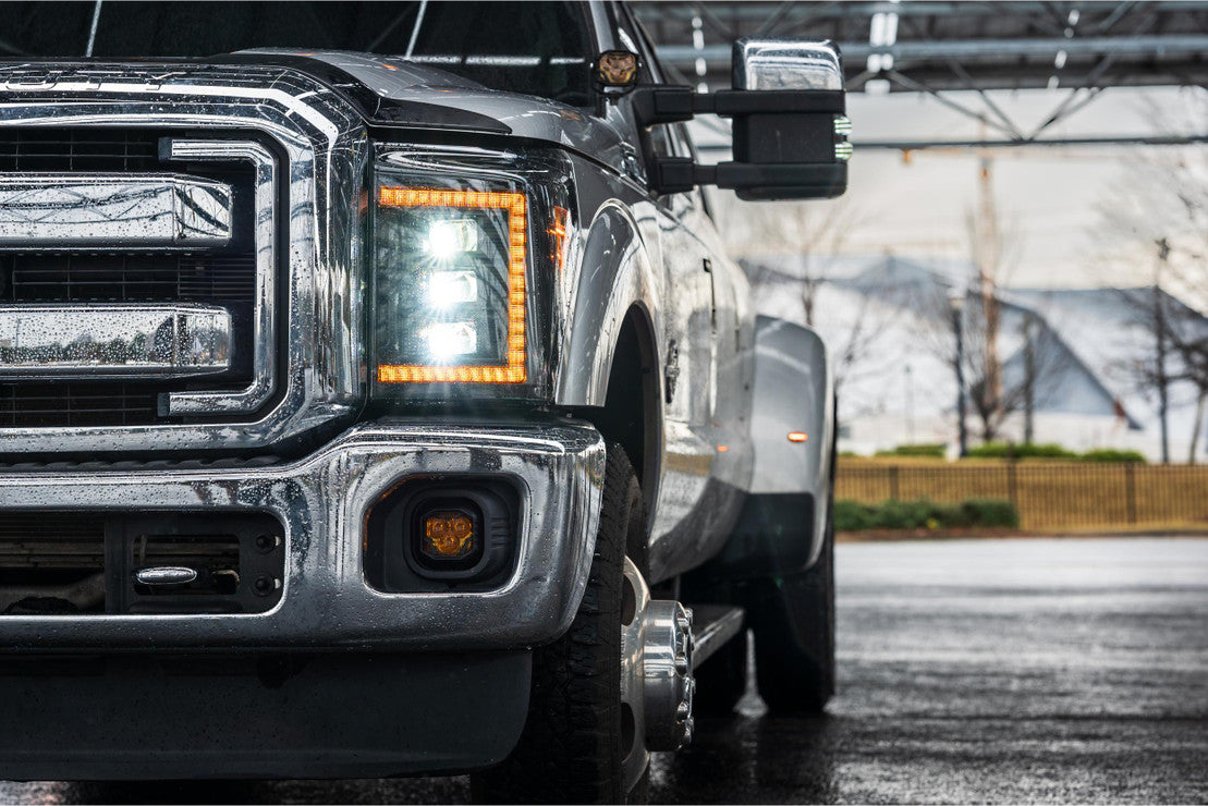 Morimoto LF505-A-ASM. FORD SUPER DUTY (11-16): XB LED HEADLIGHTS(Amber LED DRL's)