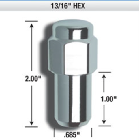 Shop Extended Mag Closed End Lug Nuts Canadian Lug Nuts