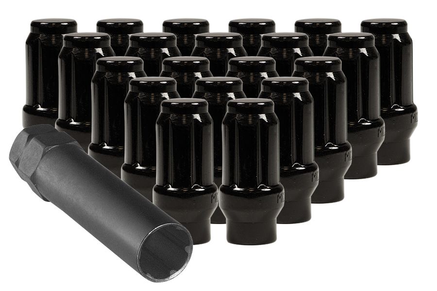 ET(Extra Thread) Black Spline Drive Lug Nuts with Key.