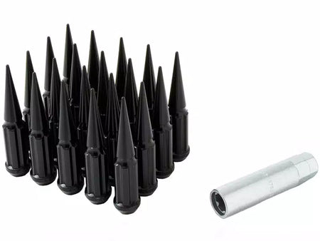 GORILLA PREMIUM Black Spiked Lug Nut Kit with Key