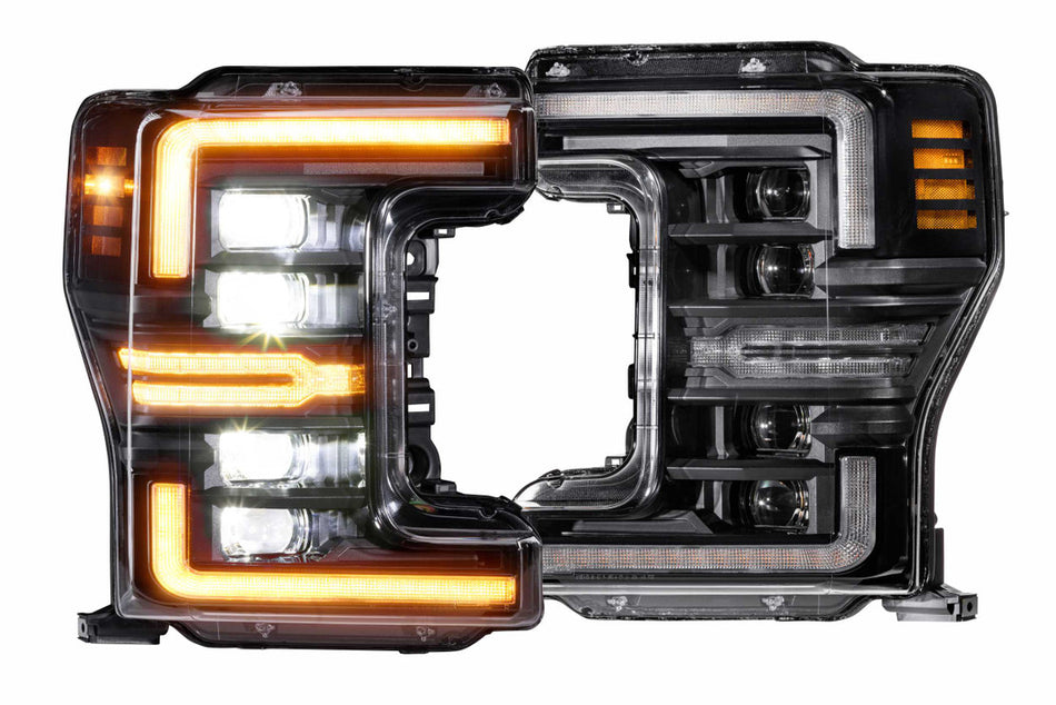 Morimoto LF503.2-A-ASM. FORD SUPER DUTY (17-19): XB LED HEADLIGHTS (GEN 2 Amber LED DRL's)