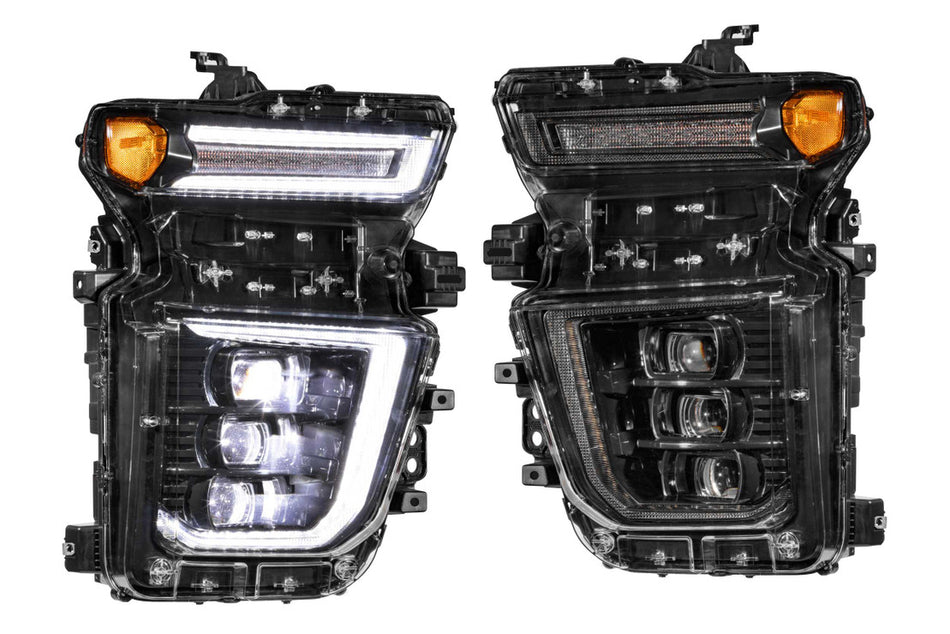 Morimoto LF547. CHEVROLET SILVERADO HD (20+): XB LED HEADLIGHTS(White LED DRL)