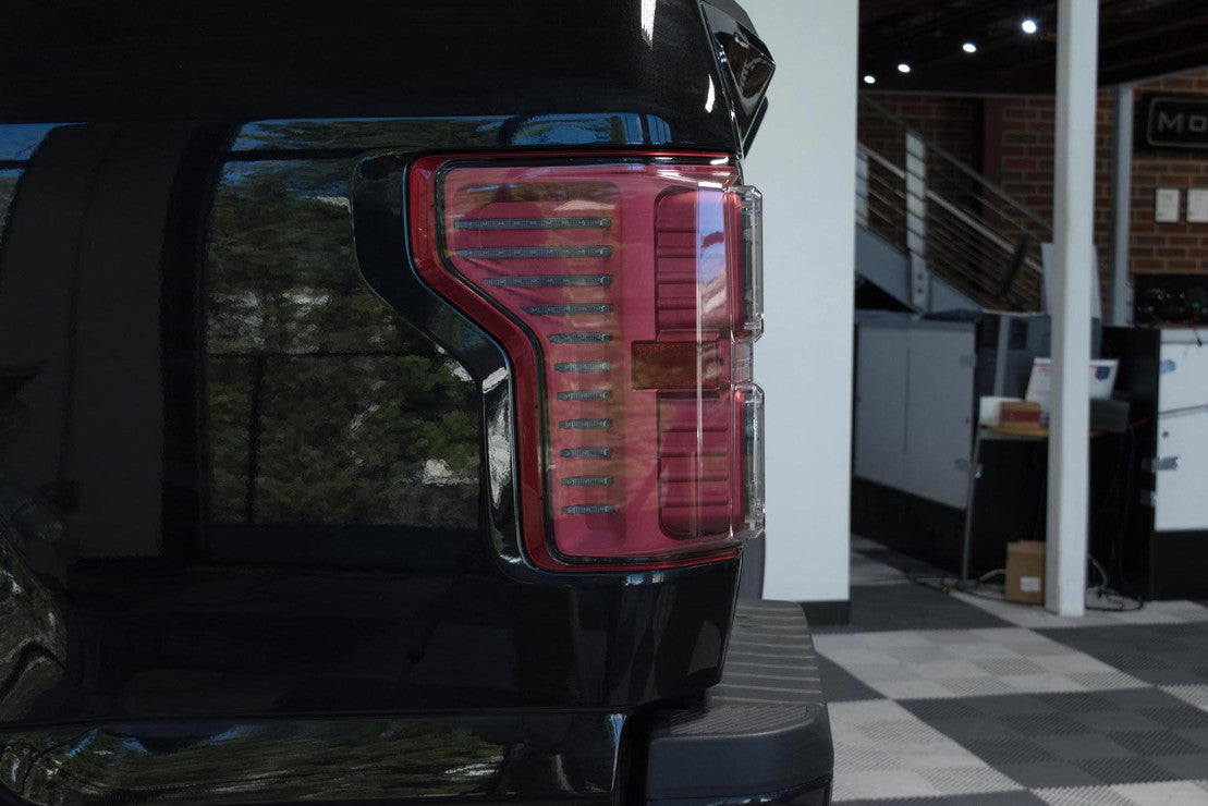 MORIMOTO LF430. FORD F-150/RAPTOR(15-20 W/O OEM BLIS): MORIMOTO XB LED TAILS(Red)