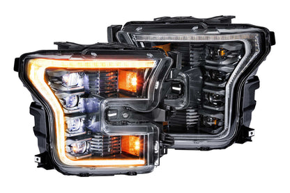 Morimoto LF502.2-A-ASM. FORD RAPTOR (16-21 PRE FACE LIFT) and F150(15-17): XB LED HEADLIGHTS(Amber LED DRL's)