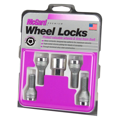 McGard 27181. Chrome Bolt Style Cone Seat Wheel Lock Set (M14 x 1.5)