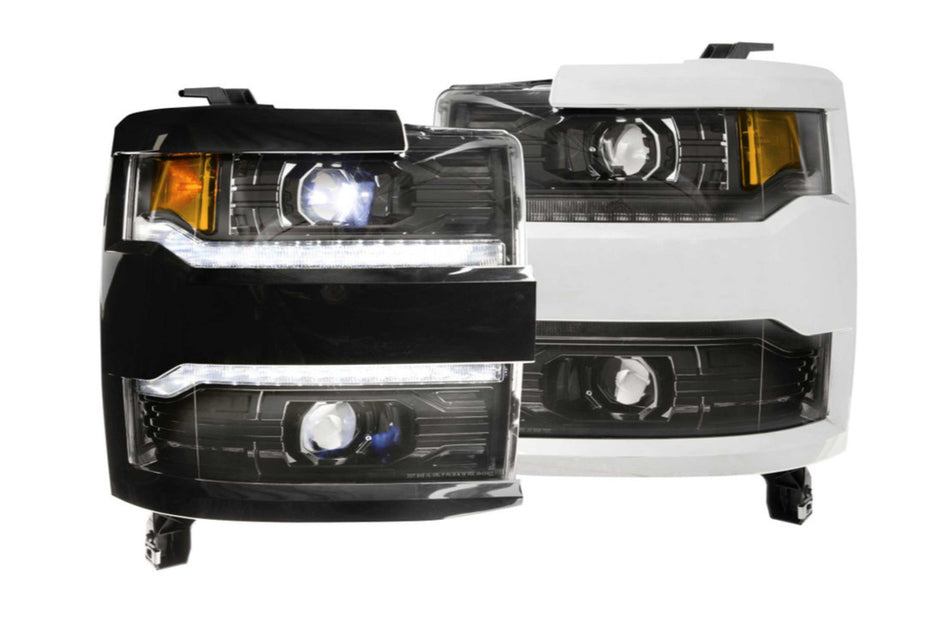 Morimoto LF541. CHEVROLET SILVERADO HD (15-19): XB LED HEADLIGHTS(White LED DRL)