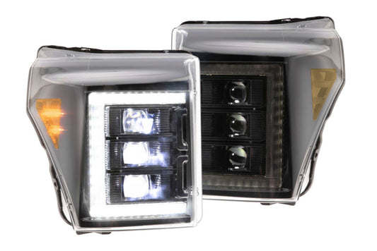 Morimoto LF505-ASM. FORD SUPER DUTY (11-16): XB LED HEADLIGHTS(White LED DRL)