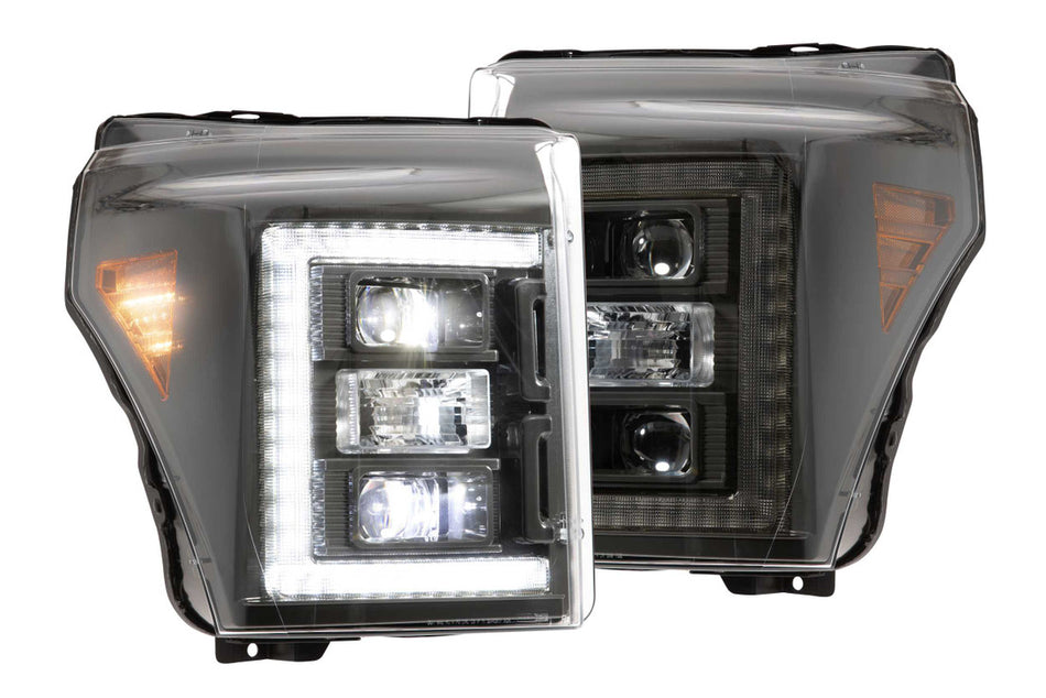 Morimoto LF553. FORD SUPER DUTY (11-16): XB HYBRID LED HEADLIGHTS. (OEM Replacement Plug N Play)