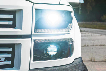 Morimoto LF543. CHEVROLET SILVERADO 1500 (14-15): XB LED HEADLIGHTS(White LED DRL)