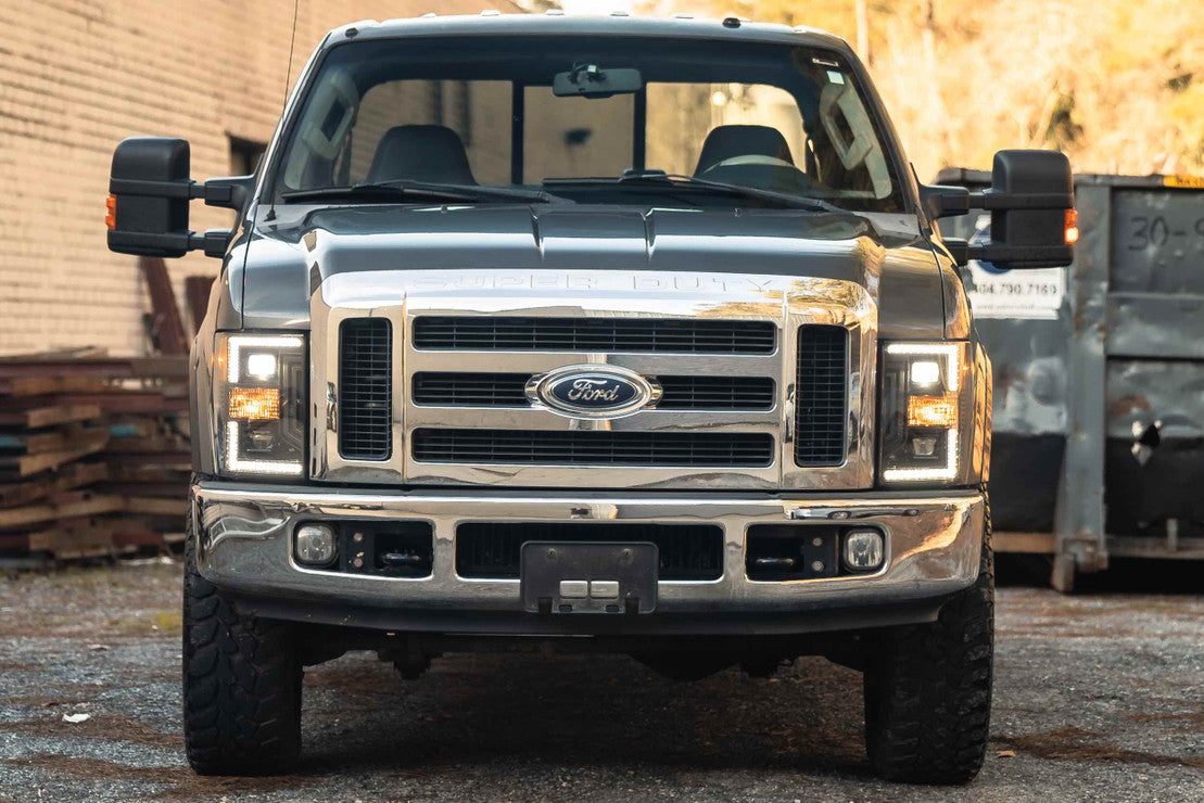 Morimoto LF555. FORD SUPER DUTY (08-10): XB HYBRID LED HEADLIGHTS(White LED DRL's)