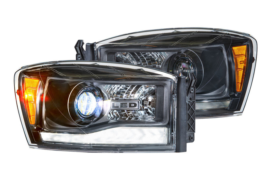 Morimoto LF558. DODGE RAM 1500/2500/3500 (06-08): XB HYBRID LED HEADLIGHTS(White LED DRL)