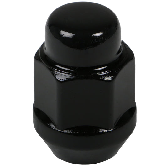Black Acorn Bulge Cone Seat Lug Nuts. 21mm Hex