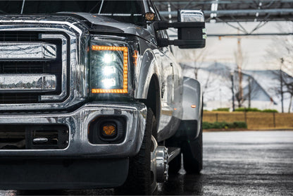 Morimoto LF505-A-ASM. FORD SUPER DUTY (11-16): XB LED HEADLIGHTS(Amber LED DRL's)
