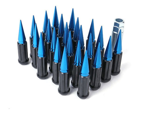 GORILLA PREMIUM Blue/Black Spiked Lug Nut Kit with Key