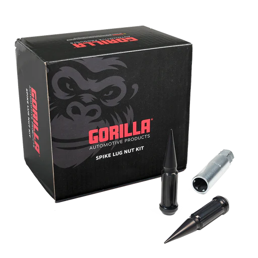 Shop GORILLA PREMIUM Black Spiked Lug Nut Kit with Key – Canadian Lug ...