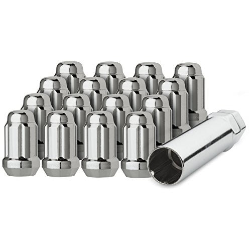 Small Chrome Spline Drive Lug Nuts with Key